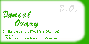 daniel ovary business card